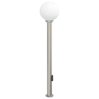 Bolderarmatuur met stopcontact 120 cm RVS IP44 4