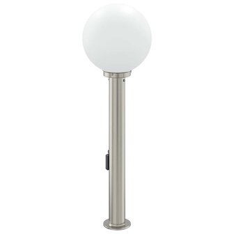 Bolderarmatuur met sensor en stopcontact 80 cm roestvrij staal IP44 5