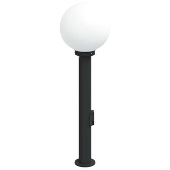 Bolderarmatuur met stopcontact 80 cm Zwart IP44 4