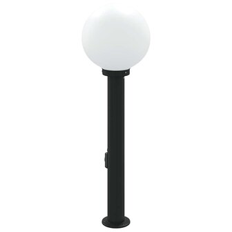 Bolderarmatuur met stopcontact 80 cm Zwart IP44 5