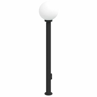Bolderarmatuur met stopcontact 120 cm Zwart IP44 4