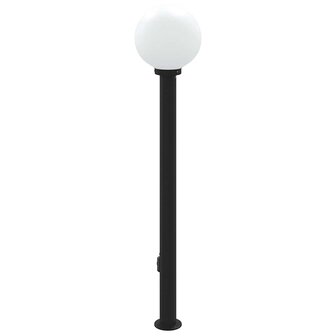 Bolderarmatuur met stopcontact 120 cm Zwart IP44 5