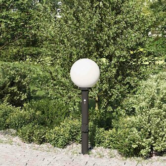 Bolderarmatuur met sensor en stopcontact 80 cm zwart IP44 3