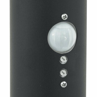 Bolderarmatuur met sensor en stopcontact 80 cm zwart IP44 8