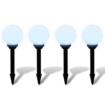 Tuinpadlampen 4 st met grondpin LED 15 cm 3