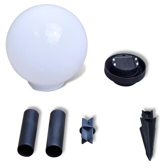 Tuinpadlampen 3 st met grondpin LED 20 cm 5