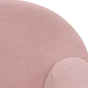 Kinderslaapbank zacht pluche roze 7