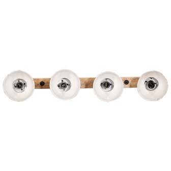 Wandlamp 25 W E27 90x25 cm verweerd rood 3