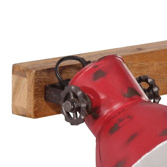 Wandlamp 25 W E27 45x25 cm verweerd rood 5