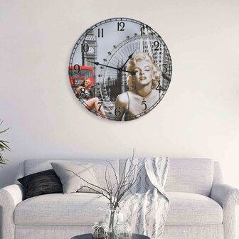 Wandklok vintage stijl 60 cm 1