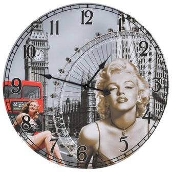 Wandklok vintage stijl 60 cm 2