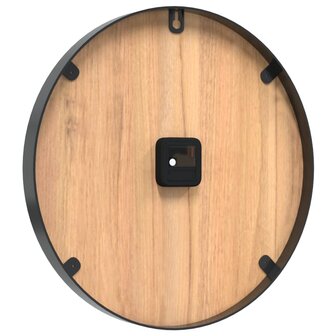 Wandklok &amp;Oslash;39 cm ijzer en bewerkt hout bruin 5