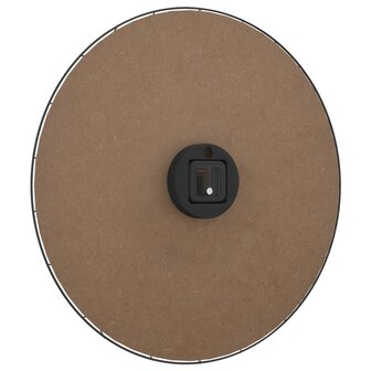 Wandklok &amp;Oslash;50 cm bewerkt hout geel en zwart 5