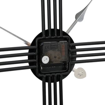 Wandklok &amp;Oslash;60 cm ijzer zwart 6