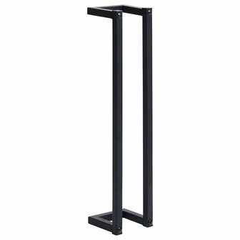 Handdoekenrek 12,5x12,5x60 cm ijzer zwart 2