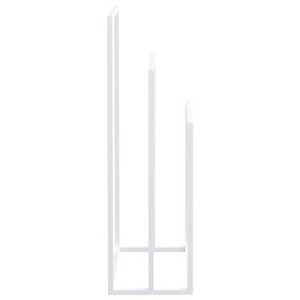 Handdoekenrek vrijstaand 48x24x79 cm ijzer wit 6