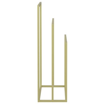 Handdoekenrek vrijstaand 48x24x79 cm ijzer goudkleurig 6