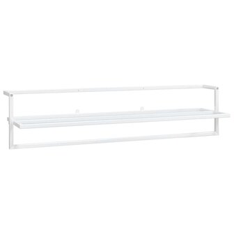 Handdoekenrek 95x25x22 cm ijzer wit 2