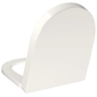 Toiletbril soft-close met quick-release ontwerp vierkant wit 7
