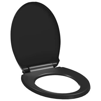 Toiletbril soft-close met quick-release ontwerp zwart 2