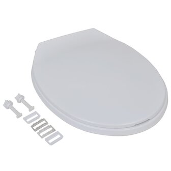 Toiletbrillen met soft-close deksels 2 st kunststof wit 2