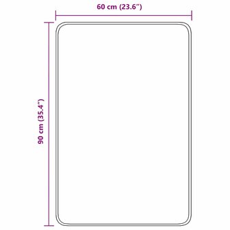 Antislip Badmat Bruin 60 x 90 cm PP 8