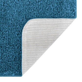 Antislip Badmat Set 3 pcs Blauw PP 7