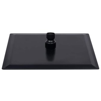Regendouchekop vierkant 20x20 cm roestvrij staal zwart 4