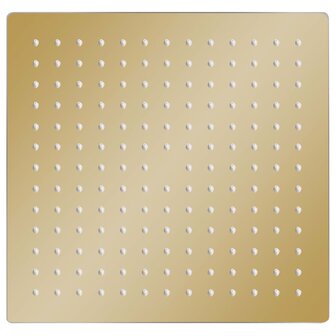Regendouchekop vierkant 25x25 cm roestvrij staal goudkleurig 2