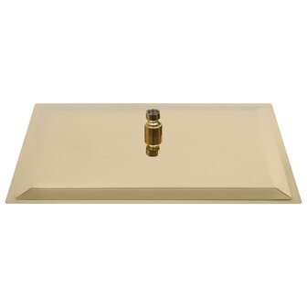 Regendouchekop vierkant 50x50 cm roestvrij staal goudkleurig 4