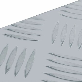 Aluminium kist 48,5x14x20 cm zilverkleurig 6