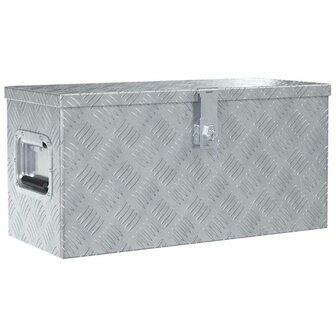 Aluminium kist 61,5x26,5x30 cm zilverkleurig 1