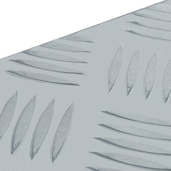 Aluminium kist 61,5x26,5x30 cm zilverkleurig 5