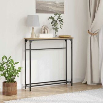 Wandtafel Artisan Eiken 75 x 19,5 x 75 cm Bewerkt hout 1