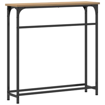 Wandtafel Artisan Eiken 75 x 19,5 x 75 cm Bewerkt hout 7