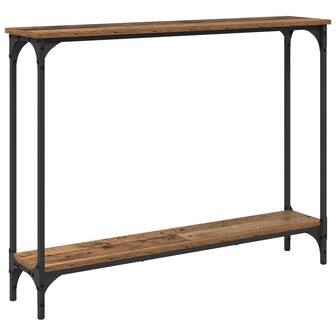 Wandtafel met plank Oud Hout 100 x 22,5 x 75 cm Bewerkt hout 2