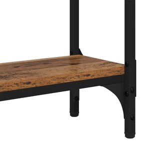Wandtafel met plank Oud Hout 75 x 22,5 x 75 cm Bewerkt hout 8