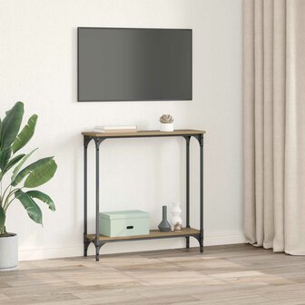 Wandtafel Artisan Eiken 75 x 22,5 x 75 cm Bewerkt hout 4