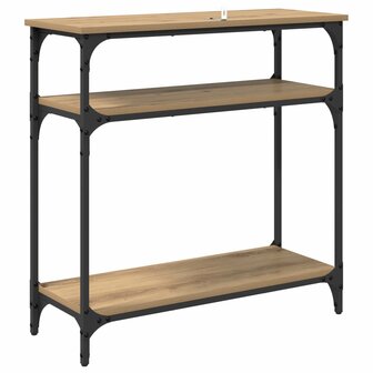 Wandtafel Artisan Eiken 75 x 29 x 75 cm Bewerkt hout 7
