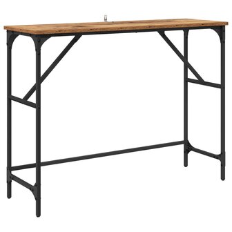 Wandtafel Oudhout 100 x 32 x 75 cm Bewerkt hout 2