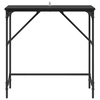 Wandtafel Zwart Eiken 75 x 32 x 75 cm Bewerkt hout 5