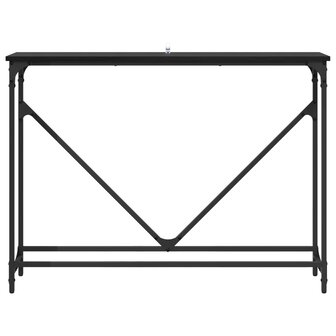 Wandtafel Zwart Eiken 102 x 23 x 75 cm Bewerkt hout 5