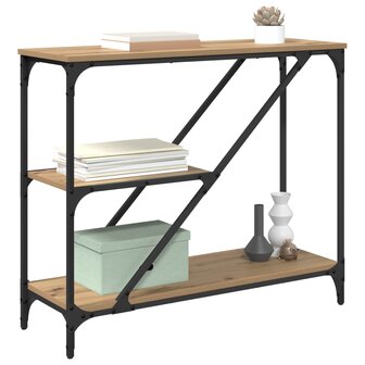 Wandtafel Artisan Eiken 88,5 x 30 x 75 cm Bewerkt hout 3
