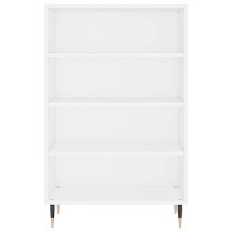 Hoge kast 57x35x90 cm bewerkt hout wit 4
