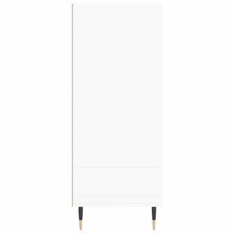 Hoge kast 57x35x90 cm bewerkt hout wit 5