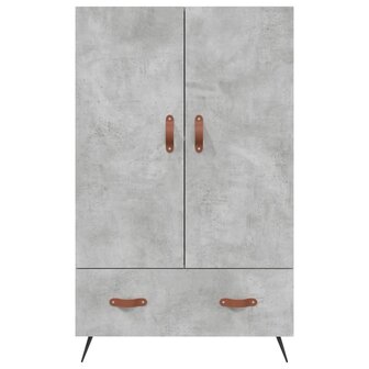 Hoge kast 69,5x31x115 cm bewerkt hout betongrijs 6