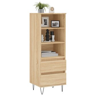 Hoge kast 40x36x110 cm bewerkt hout sonoma eiken 3