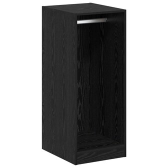 Kledingkast met plank met opslag Zwart Eiken 41 x 48 x 102 cm 2