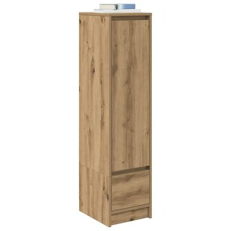 Highboard 29,5x34x119,5 cm spaanplaat eikenkleurig eikenkleurig 4