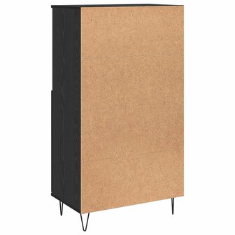 Highboard Zwart 60 x 36 x 110 cm Bewerkt hout 8